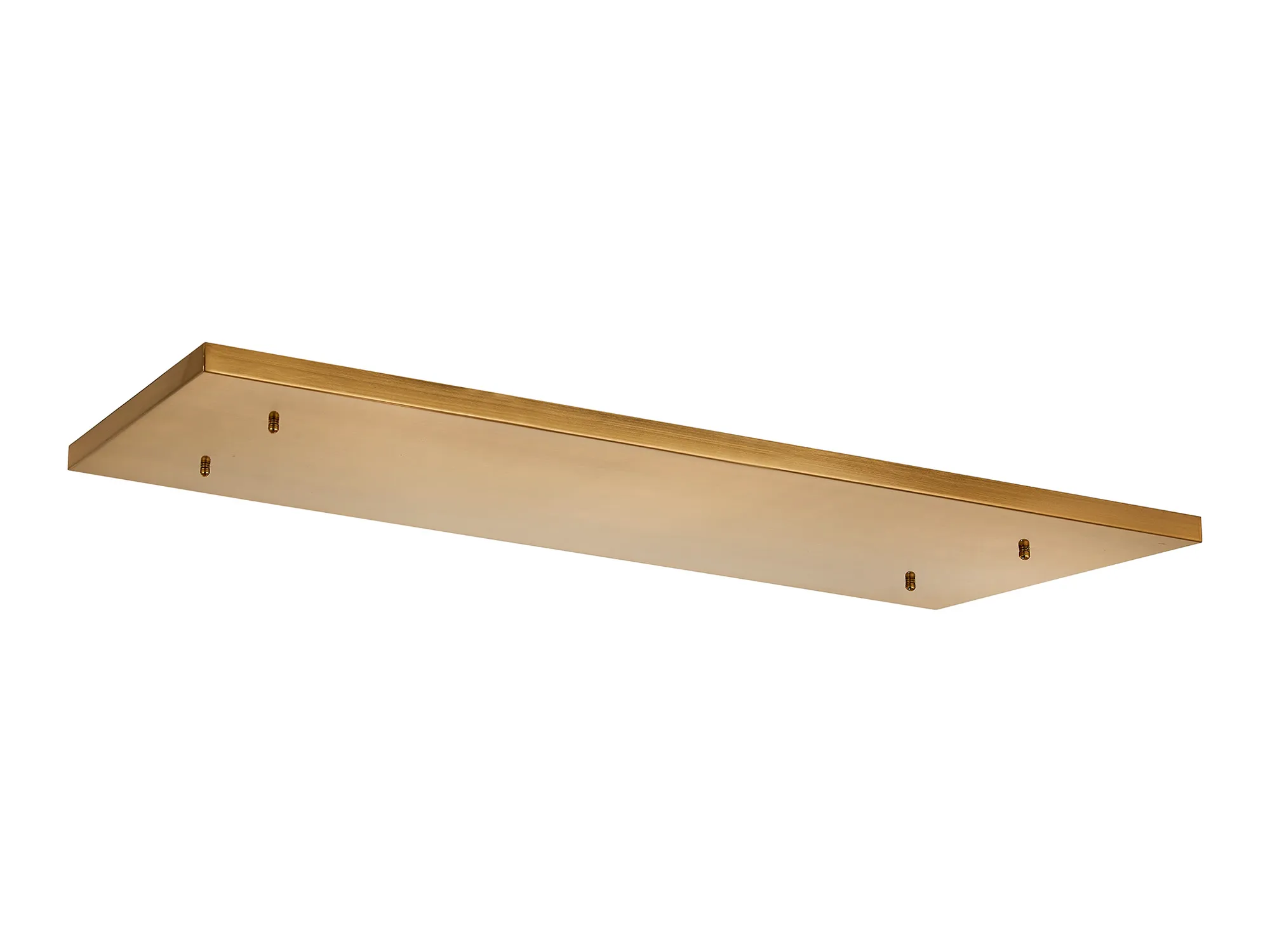 D0889BR/NH  Hayes No Hole 1100mm x 400mm Linear Rectangle Ceiling Plate Brass